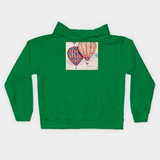 colored pencil balloons Kids Hoodie